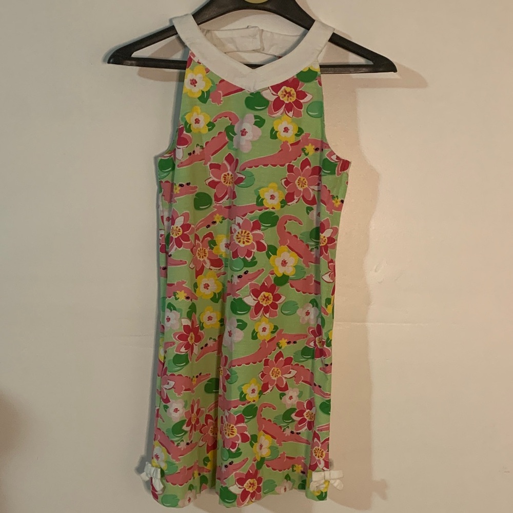 Floral Kids Dress - Green, Pink, Yellow